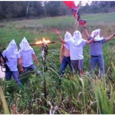 KKK dressed 4-H ers