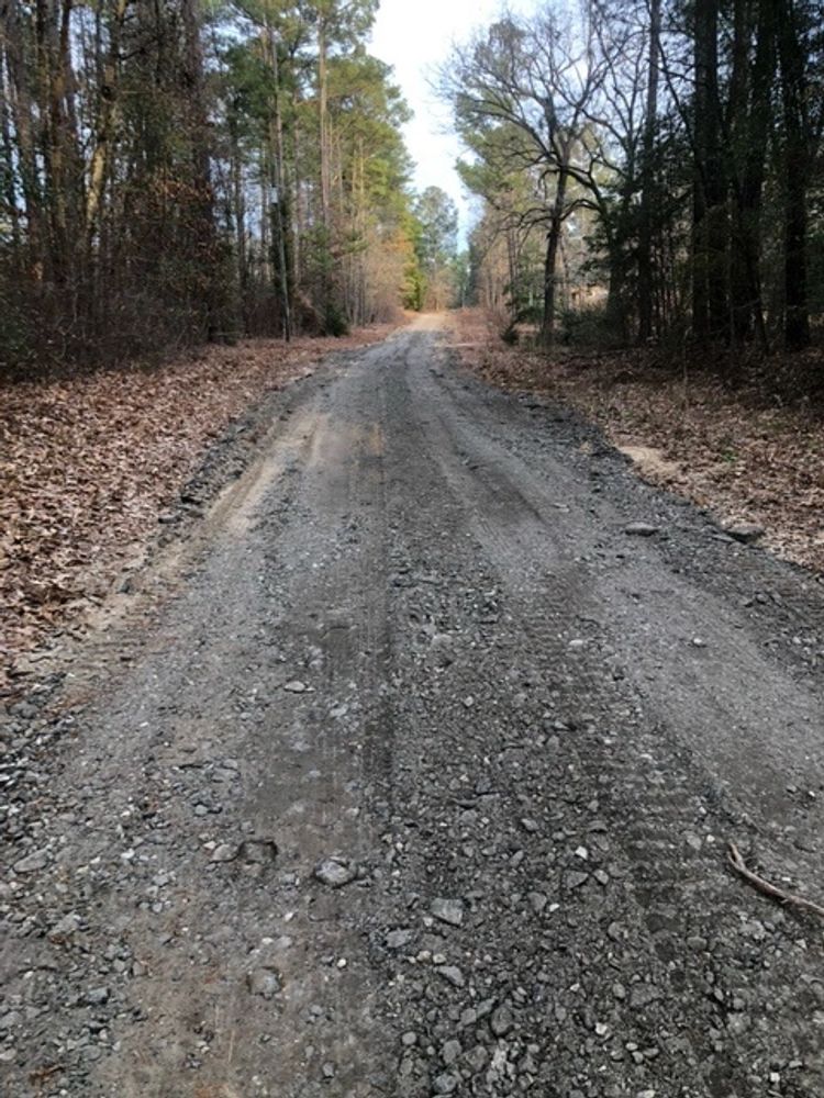 CritterCreek Road is a private neighborhood road
One landowner spread broken debris asphalt