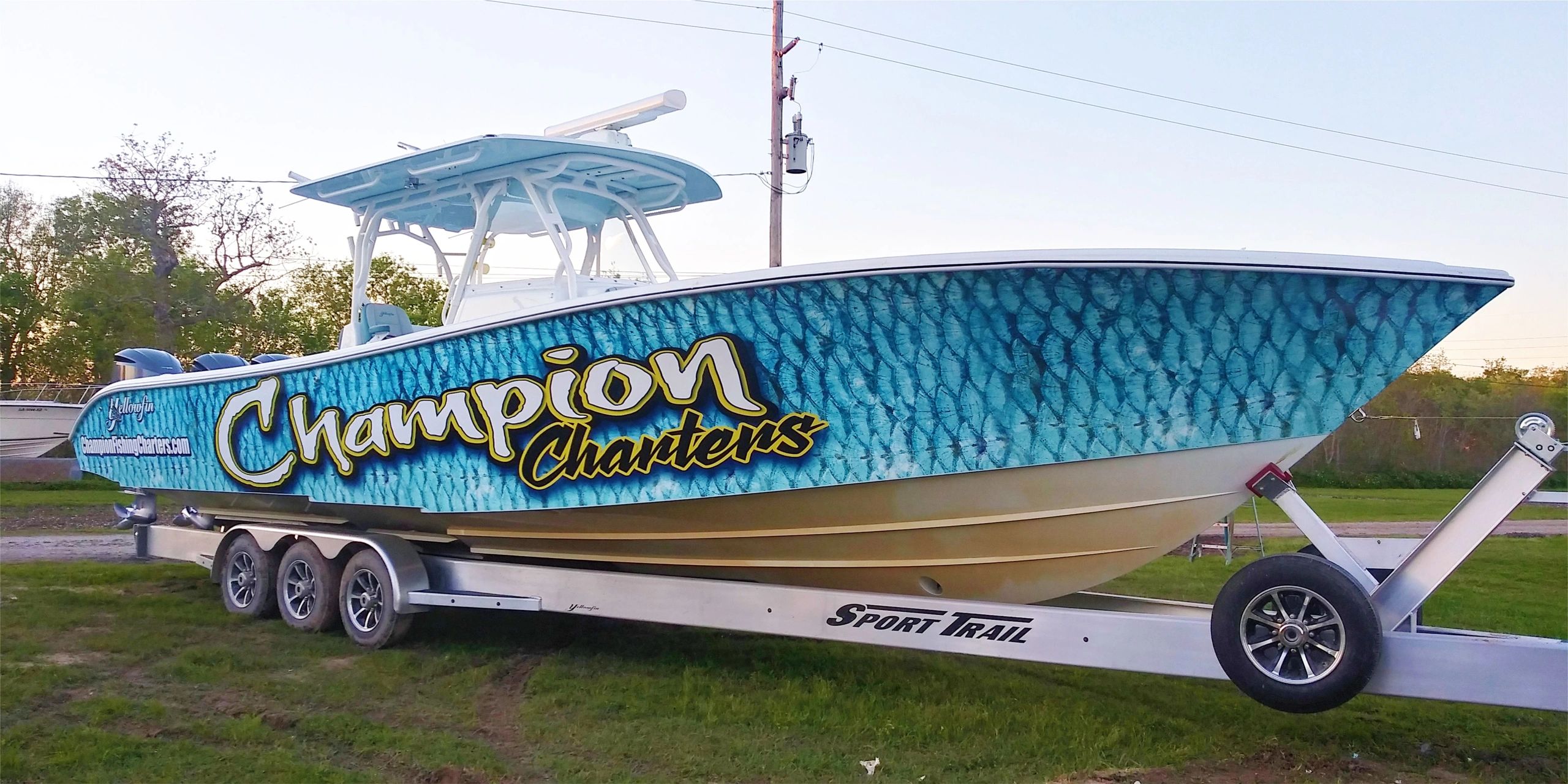 Cajun Experience BowFishing Boat Wrap, Picture This Wraps and Graphics