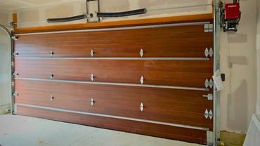 A beautiful roll up insulated garage door.