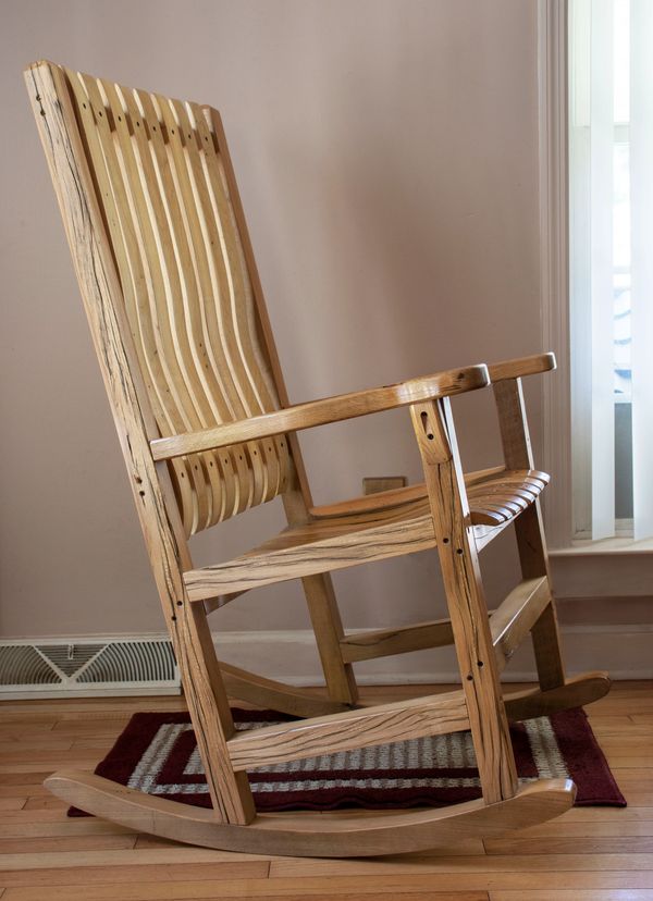 Finished rocking chair