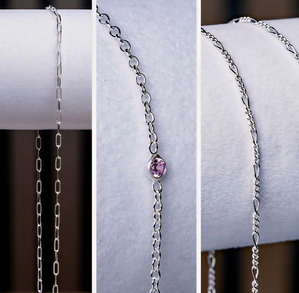 Sterling silver bracelets linked Permanent Jewelry