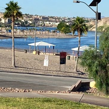 Bullhead Community park, right next door to the property