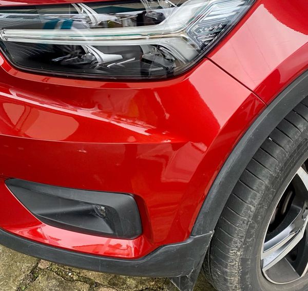 volvo repaired bumper damage in yorkshire