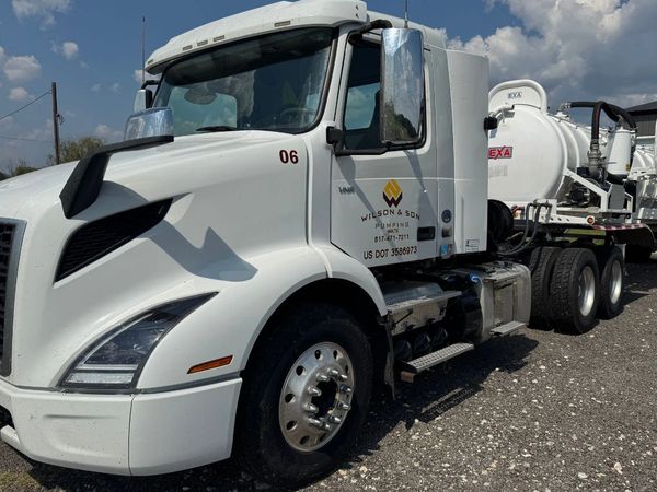 Wilson and Son Pumping commercial pump truck.