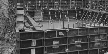 bunker concrete pour