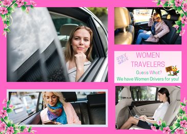 AIRPORT CAR SERVICE- Ride in style, comfort & safety with a female driver for all women travelers.