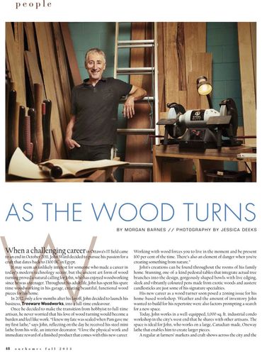 Our Homes Ottawa Magazine, Fall 2013 issue.