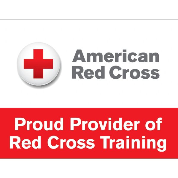 American Red cross logo with a white background