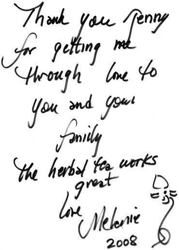 The American Singer Melenie commendation letter.