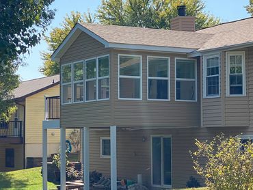 4 Season Room with attached deck