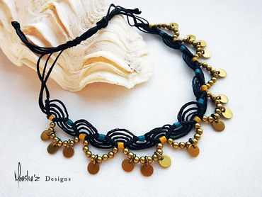 A152
Sandcast Handmade Beads & Copper, water proof Gypsy Anklet.
Price: Egp 900