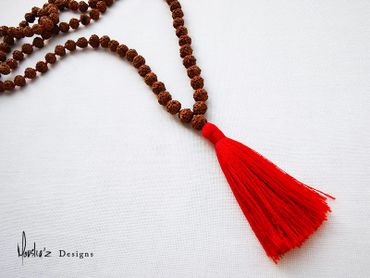 N796-Red
Rudraksha Mala, 108 beads.
Rudraksha are sacred seeds that's been used in Asian cultures si
