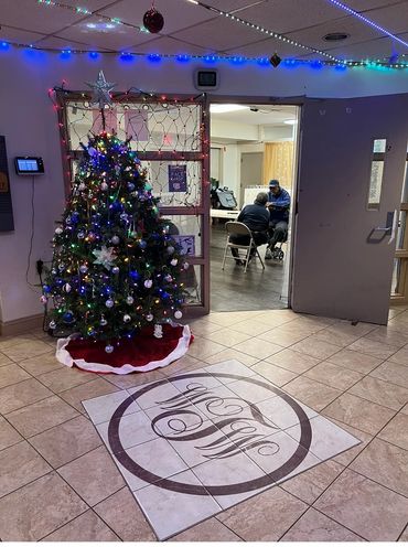 The Community Room entrance inside
Wyatt T. Walkers Senior Building