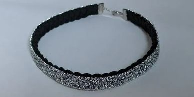 Sparkly choker Handmade Jewelry,crystal Sterling Silver, North Vancouver Jewelry, Gift, Fashion 
