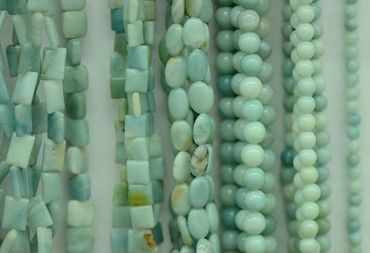 Amazonite Beads Rounds and Shapes 
