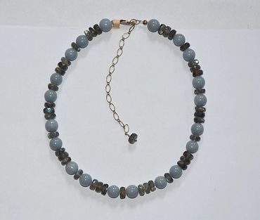 Angelite and Labradorite Necklace