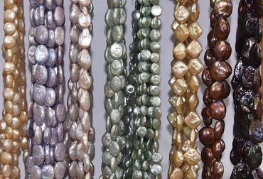 Fresh Water Pearl oval Beads, Fresh Water Pearl Stick Pearls , Baroque Pearls, Chicken Feet Pearls