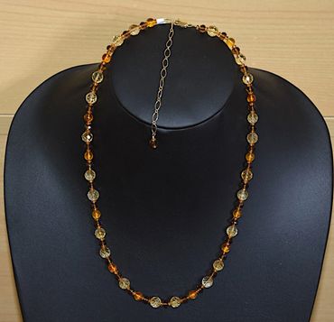 Amber with Citrine Necklace 