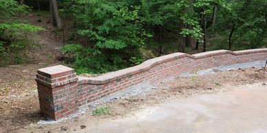 Brick Retaining Wall in Raleigh, NC