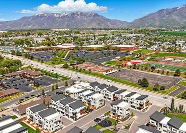 Aerial view in Layton, Utah including Northridge High School