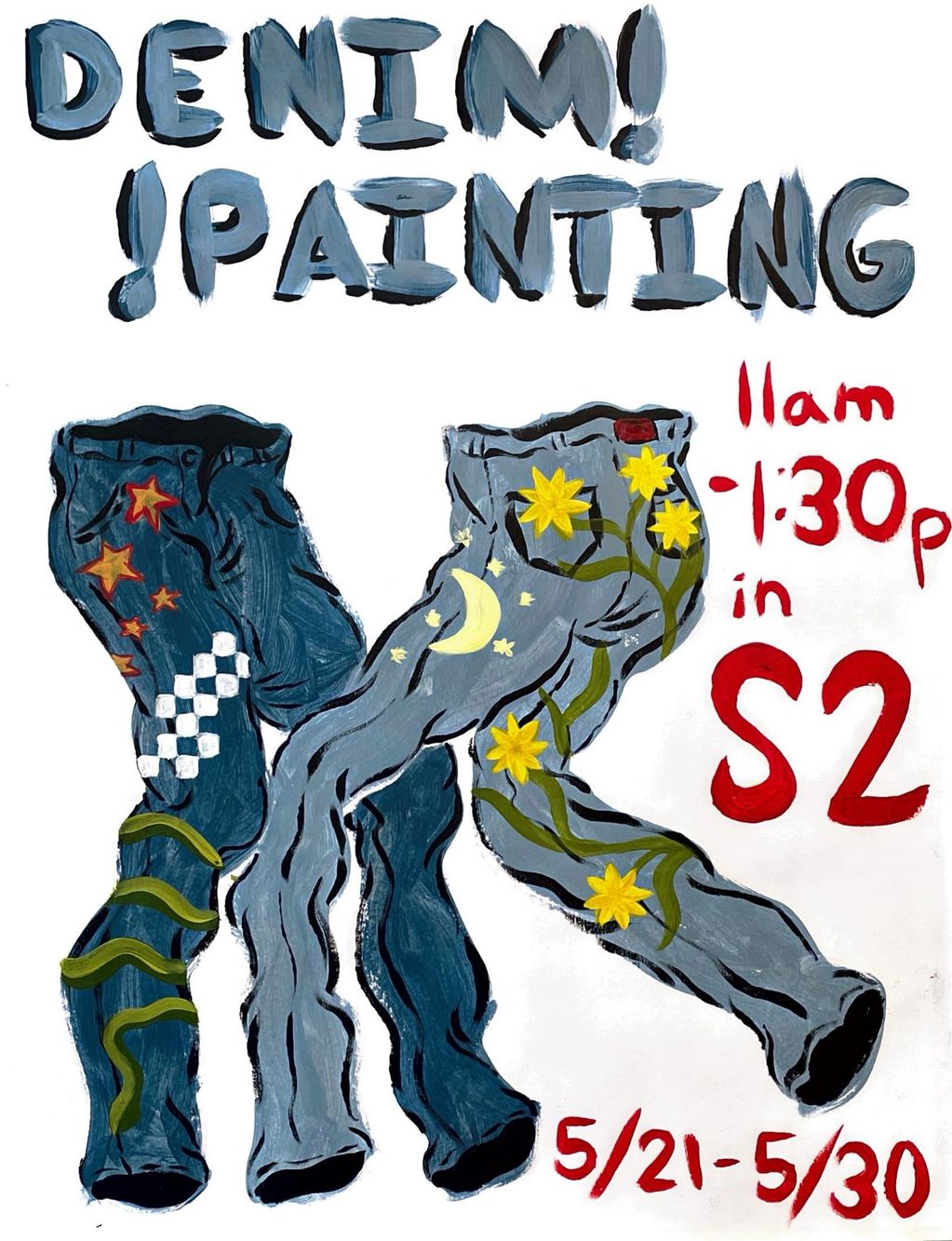 Prospect Project #1: Denim painting