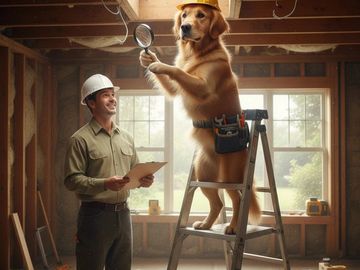 dog on ladder in Lakewood