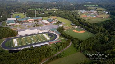 Aerial phot above Adairsville High School, and Middle School.