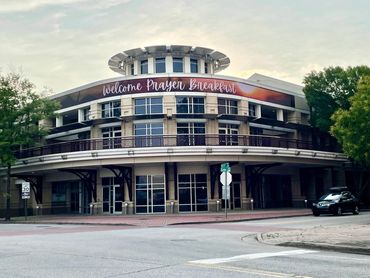 Convention Center main street entrance outside view