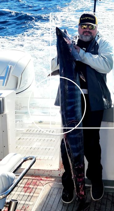 Fisherman’s big catch displayed inside the boat.