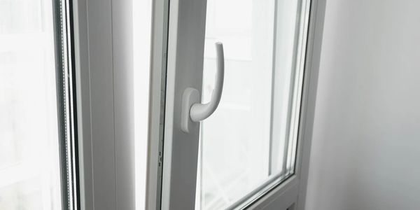 Premium white uPVC tilt & turn windows with handle—ventilation, security, energy efficient in Hydera