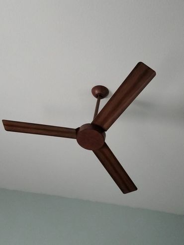 New ceiling fan installed in a bedroom. Minka air ceiling fan.  Phoenix AZ