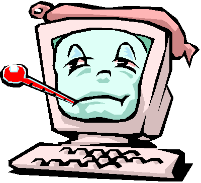 Picture of a sick computer