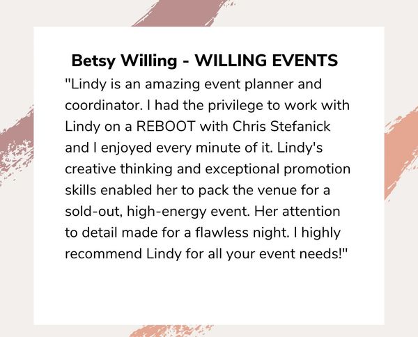 Betsy Willing from Willing Events Praises Siena Catholic Services