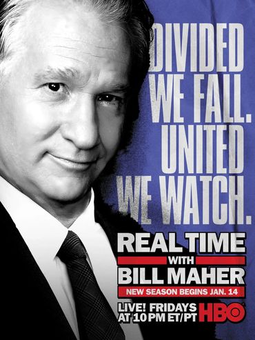 Real Time With Bill Maher New Season Campaign. Creative by Glenn Pere.