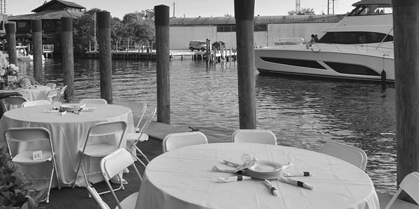 Boat dockage and view on the river