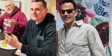 Friends and volunteers at the vineyard