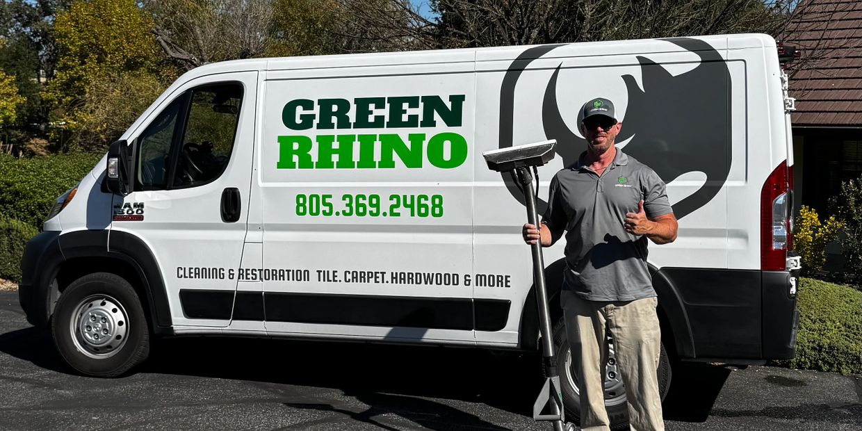 Green rhino carpet cleaning in Atascadero.