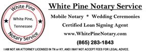 White Pine Notary Public
