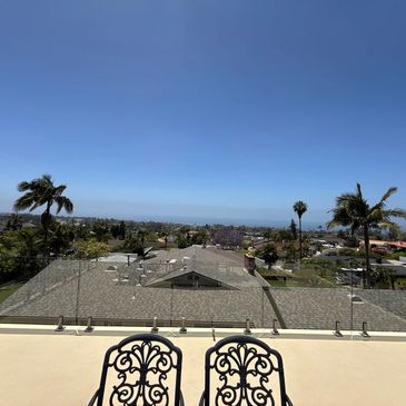 Westcoat Waterproofing and Frameless Glass Railing in San Clemente, Ca