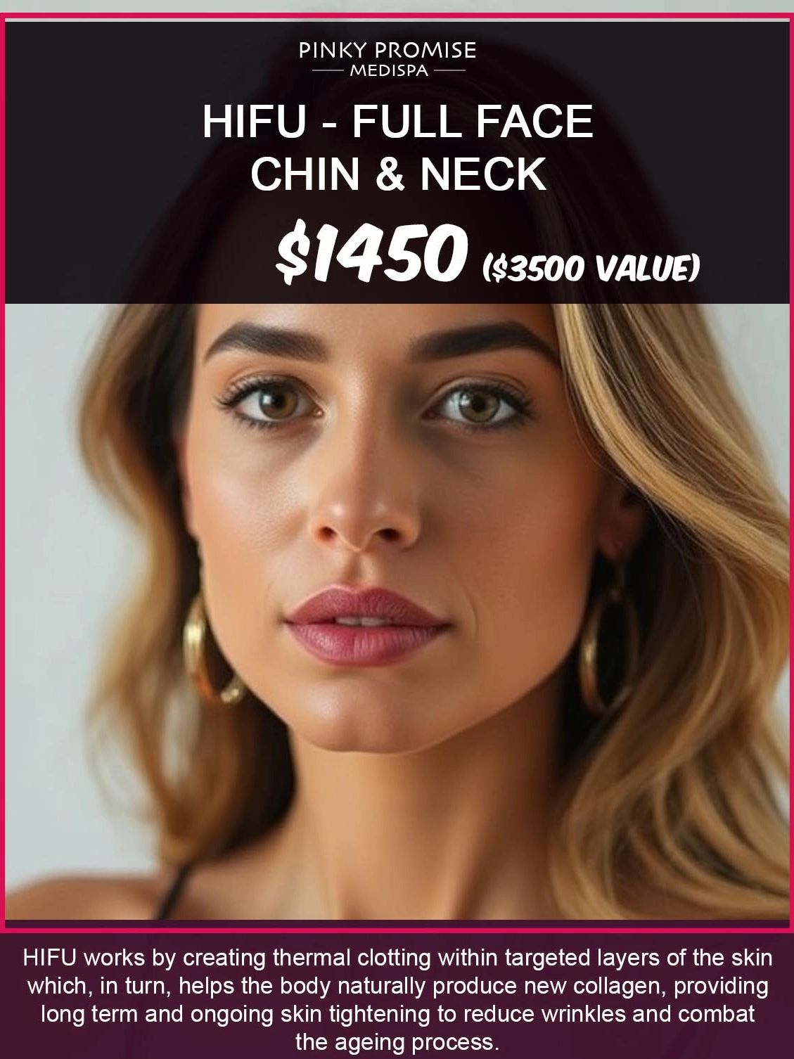 HIFU Face Tightening: Lift & Firm Skin. Non-Surgical Facelift. #HIFU#Skin#Facial#SkinTightening