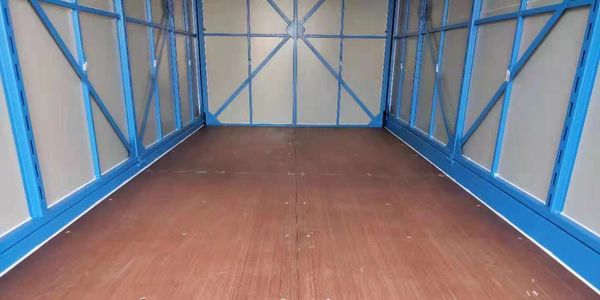 Interior Image Of A Portable White Box Storage Unit