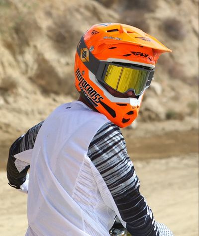 Motocross Action's Josh Mosiman with our Signature Series + Gold Goggle.