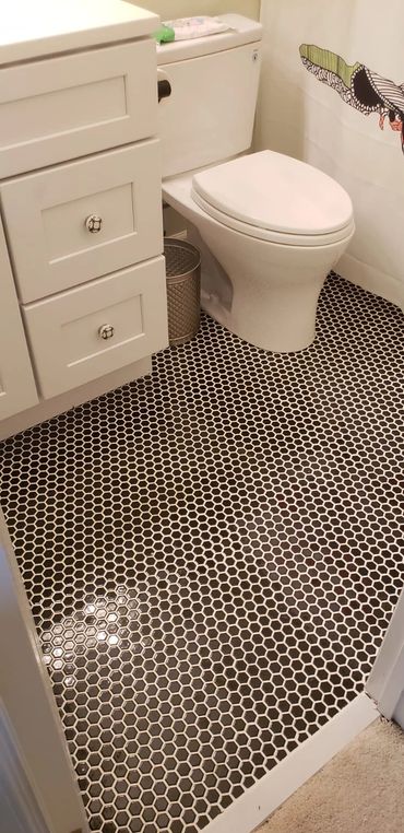 Bathroom tile installation, bathroom remodel, bathroom renovation