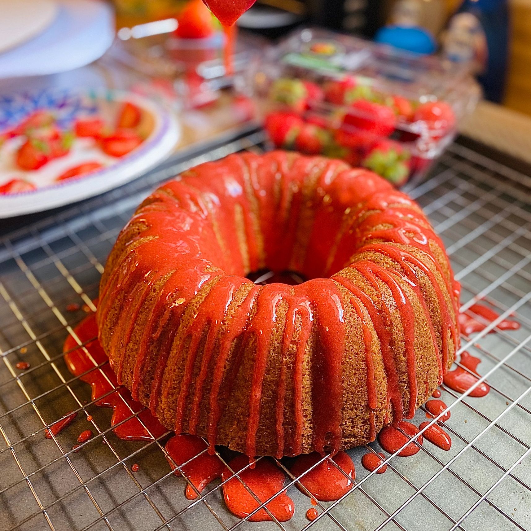 Strawberry Pound Cake