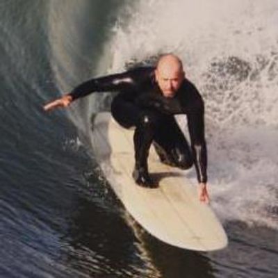 Huntington Beach surfer/artist Dave C Reynolds.