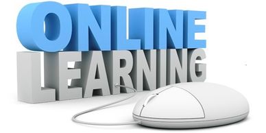 Online Learning cover art illustration and logo
