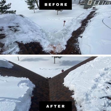 A Before And After Of Roof Clearing