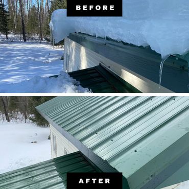 A Before And After Of Roof Clearing