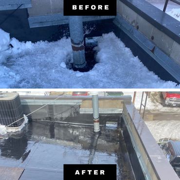 A Before And After Of Roof Clearing